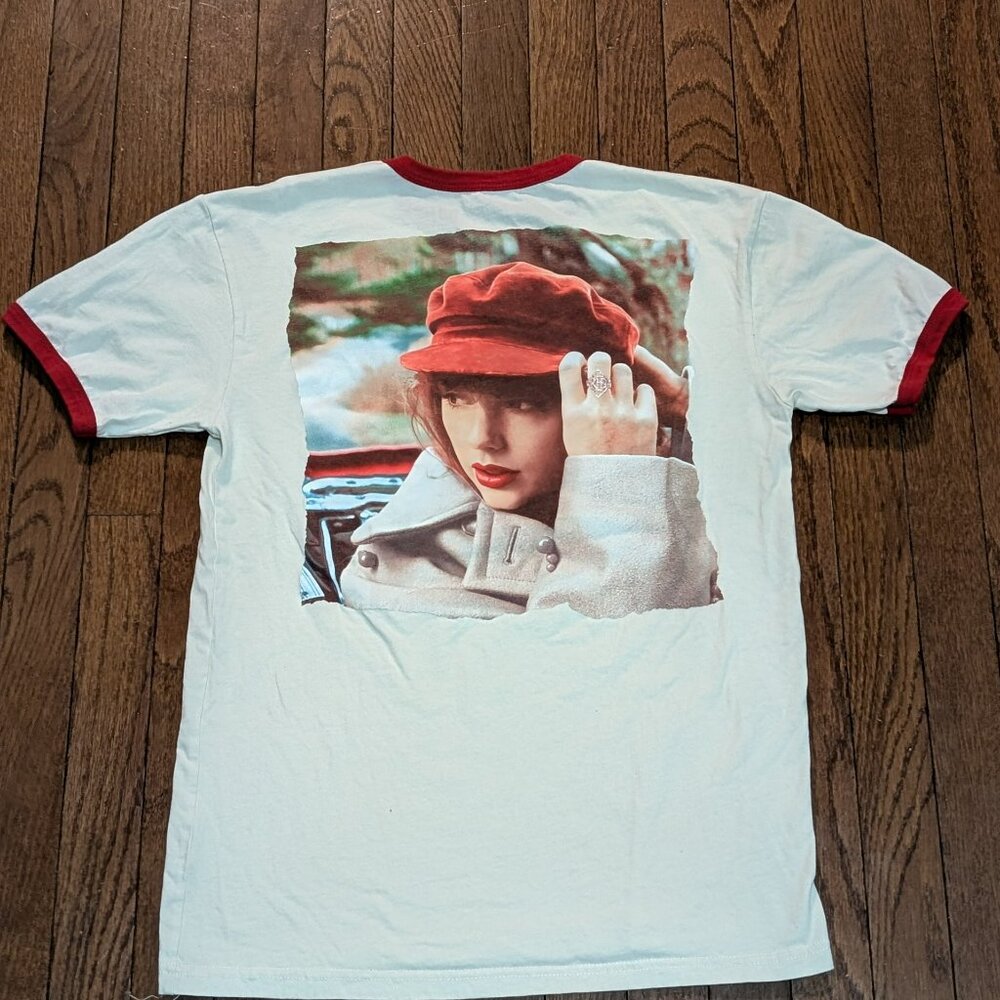 Taylor Swift Red Taylor's Version Ringer T-Shirt - Size S